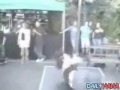 Pole Dancer Falls on her Face
