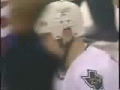 Hockey fight that only takes one punch to end