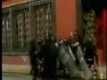 Mexican Police beat civilian